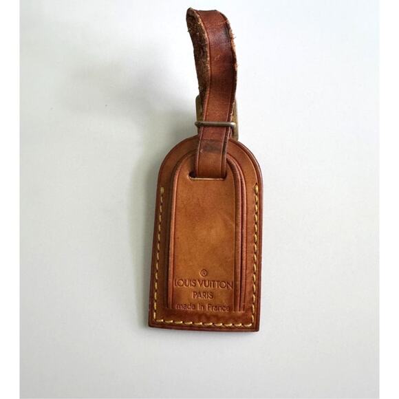 Authentic Louis Vuitton Vachetta Leather‎ Luggage Tag SN501 - Picture 1 of 6